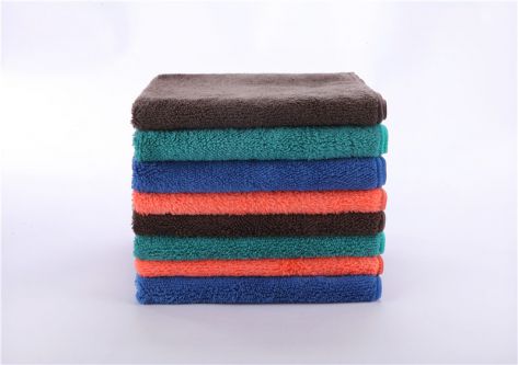 Microfiber Weft knitting Coral Fleece Double Towel JY0019-2