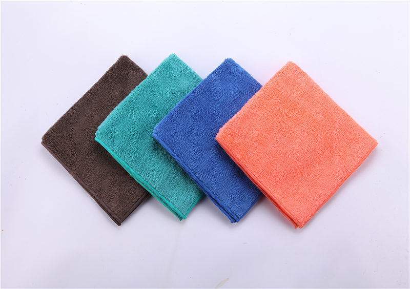 Microfiber Weft knitting Coral Fleece Double Towel JY0019-2