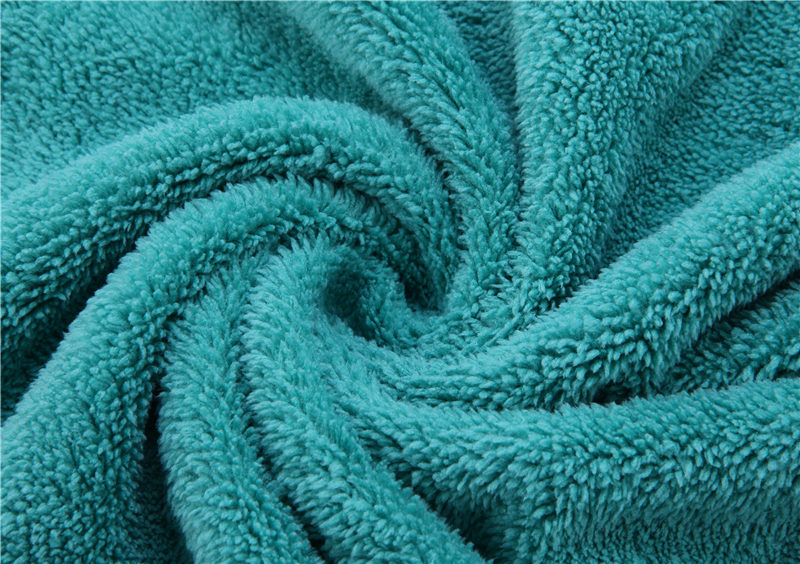 Microfiber Weft knitting Coral Fleece Double Towel JY0019-2