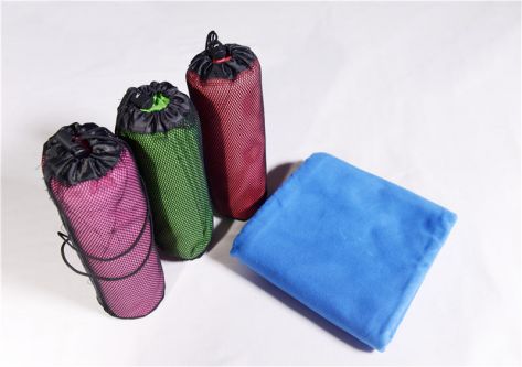 Microfiber Terry Sport Towel with net bag JY-ST010