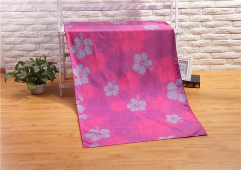 Microfiber printed suede towel  JY-BT003