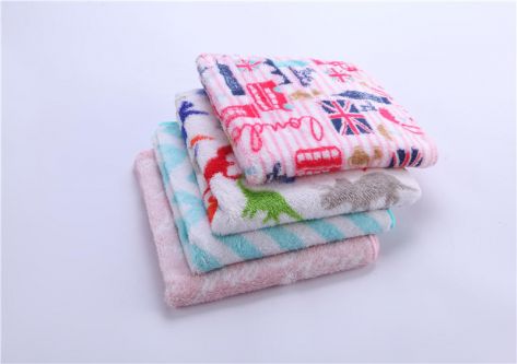 Microfiber printed coral fleece towel  JY-BT004