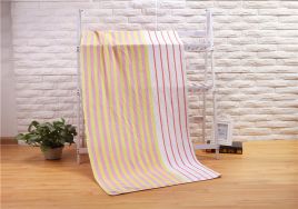 Microfiber yarn dyed bath towel  JY-BT006